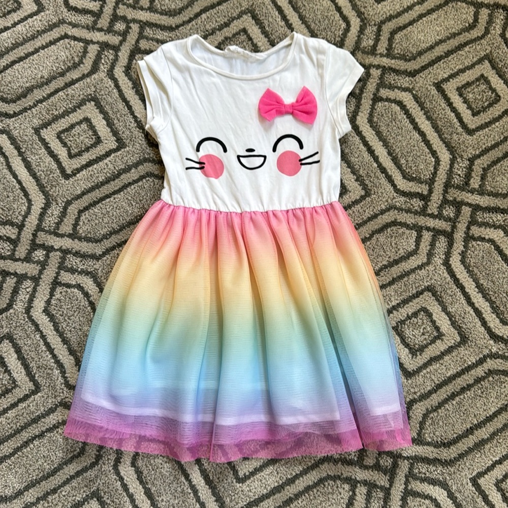 H&M Girls Rainbow tulle dress (2-4yr)